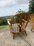 1970s vintage Pair of Ercol Windsor Armchairs