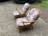 1970s vintage Pair of Ercol Windsor Armchairs
