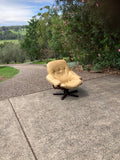 Module 70s Leather Swivel Chair