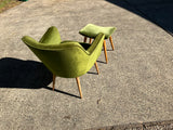 60s Lounge Chair and footstool