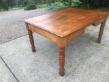 Railway Pine Desk - Marlborough Antiques