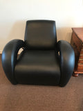 Leather Designer Chair - Marlborough Antiques