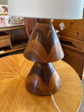 Retro Table Lamp, 60s Teak. - Marlborough Antiques