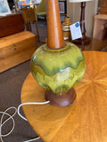 Glass base Table Lamp - Marlborough Antiques