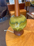 Glass base Table Lamp - Marlborough Antiques