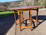 Drop Side Table English Oak. - Marlborough Antiques