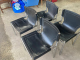 Leather Sling Chairs 80s retro - Marlborough Antiques