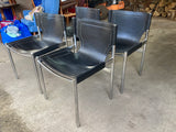 Leather Sling Chairs 80s retro - Marlborough Antiques