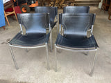 Leather Sling Chairs 80s retro - Marlborough Antiques