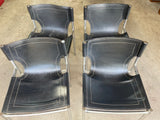 Leather Sling Chairs 80s retro - Marlborough Antiques