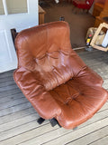 Mid Century Leather arm chair