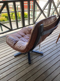 Mid Century Leather arm chair