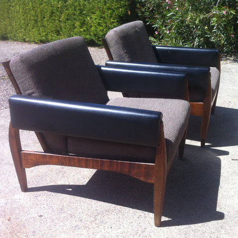 70s Rosewood Lounge Chairs