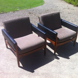 70s Rosewood Lounge Chairs - Marlborough Antiques