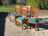 Oak Barley Twist Chairs - Marlborough Antiques