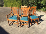 Oak Barley Twist Chairs - Marlborough Antiques